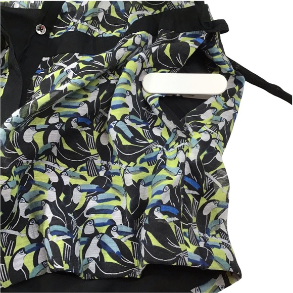 RACHEL ROY - Toucan Print Faux Wrap Romper - 2 - Picture 14 of 16
